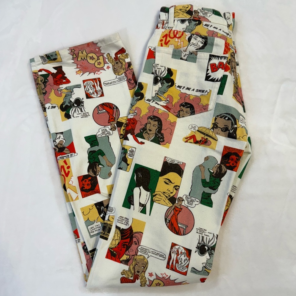 Reformation Comic High Rise Straight Leg Jean